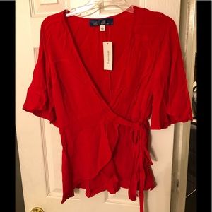 Red blouse